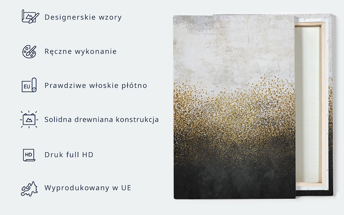 Obraz Abstrakcja - wstęgi szarości 90x60 cm  - zdjęcie 3