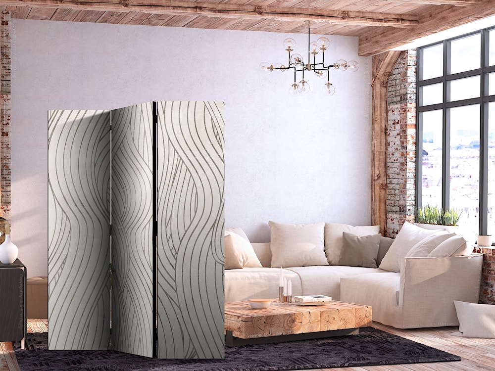 Parawan Falujące wstęgi 172x135 cm  - zdjęcie 2