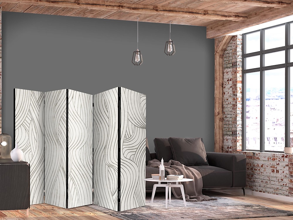 Parawan Falujące wstęgi 225x172 cm  - zdjęcie 2