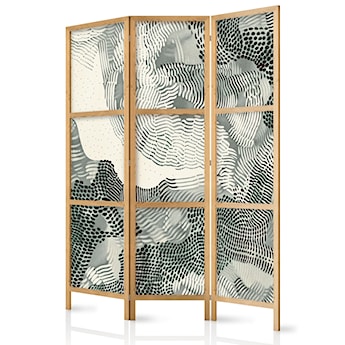 Parawan Falująca zieleń 161x135 cm