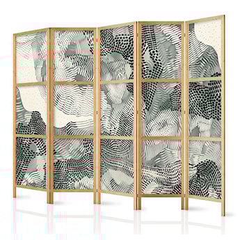 Parawan Falująca zieleń 225x161 cm