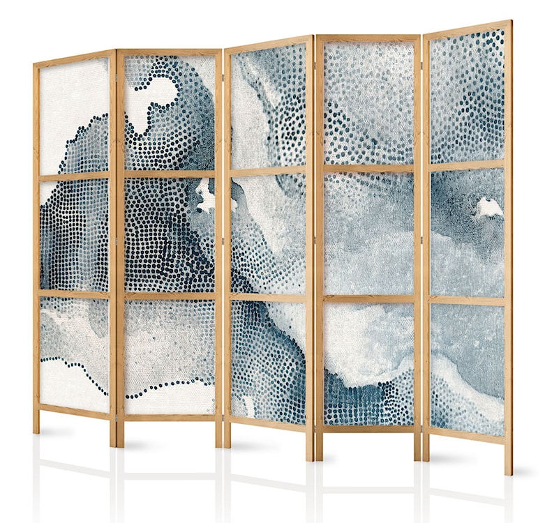 Parawan japoński Morskie linie 225x161 cm 