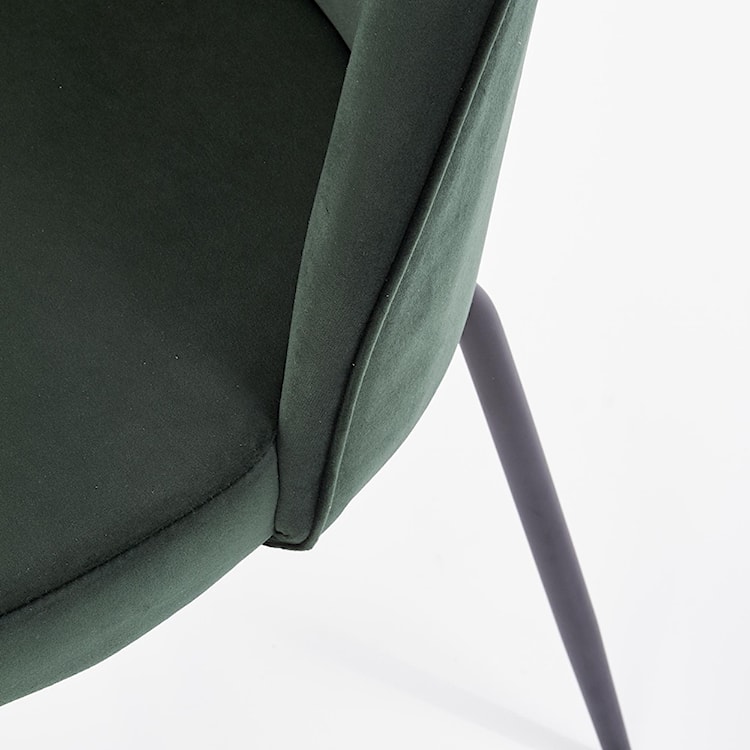 Krzesło tapicerowane Naiva butelkowa zieleń  - zdjęcie 7