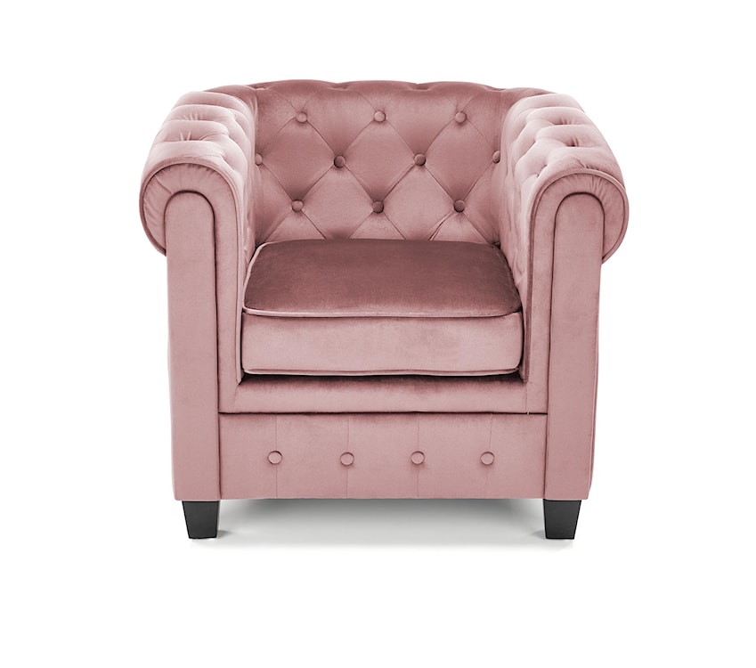 Fotel kubełkowy Visaus pikowany velvet różowy  - zdjęcie 8