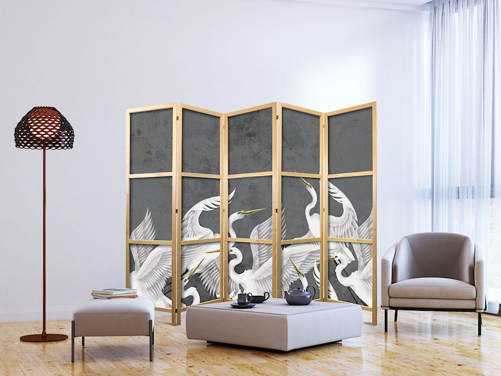 Parawan japoński Trzepot skrzydeł 225x161 cm  - zdjęcie 3