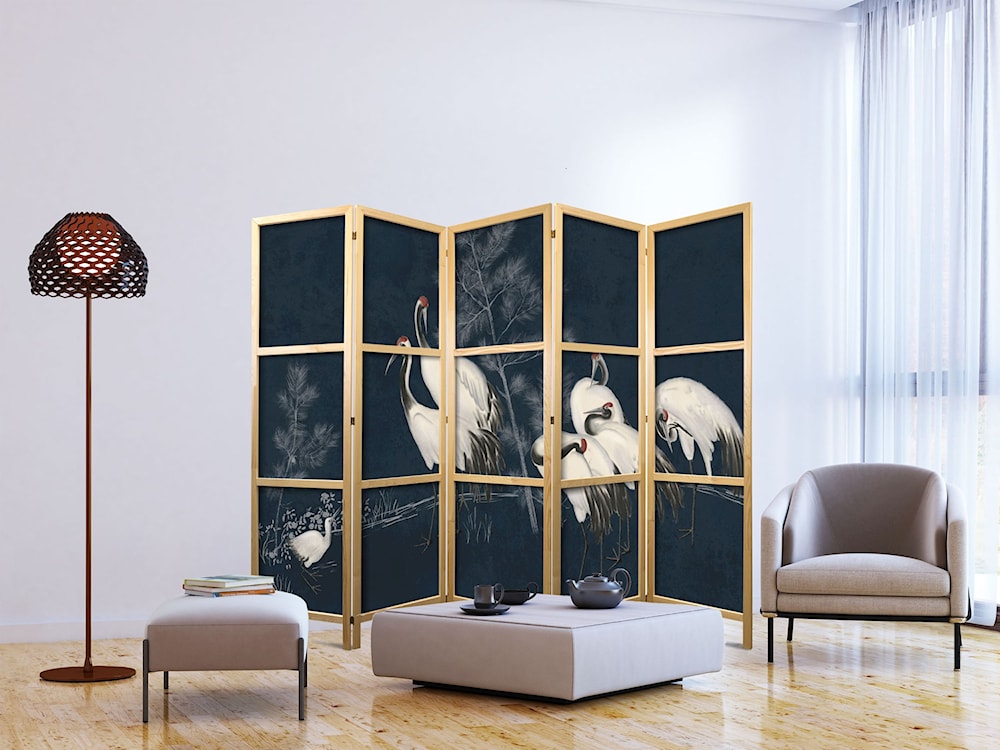Parawan japoński Nocne zgromadzenie 225x161 cm  - zdjęcie 3