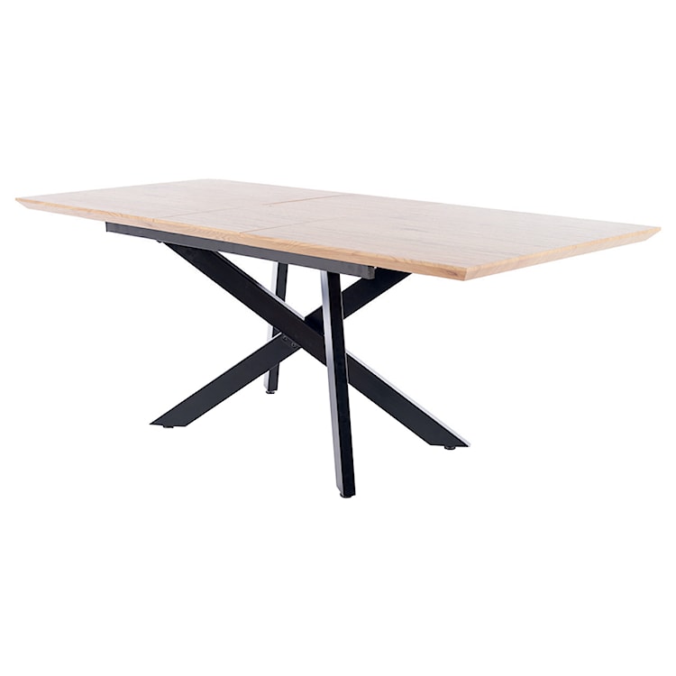 Stół rozkładany Lapplers 90-160x200 cm dąb-czarny  - zdjęcie 4