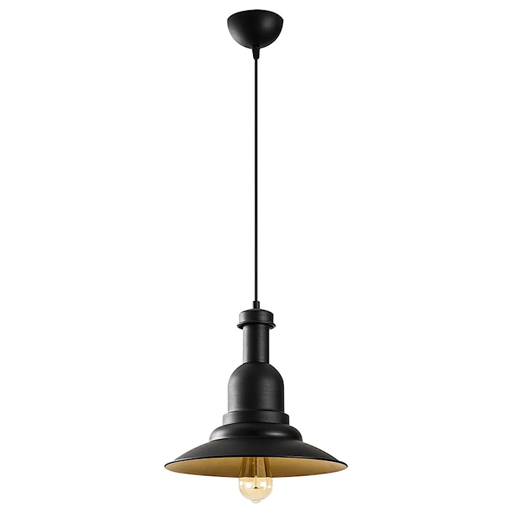 Lampa sufitowa Ardulace kapelusz średnica 33 cm czarna 