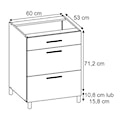 Zestaw mebli kuchennych Collesano 240 cm 9 elementów  - zdjęcie 16