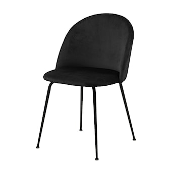 Krzesło tapicerowane Pulasan czarne