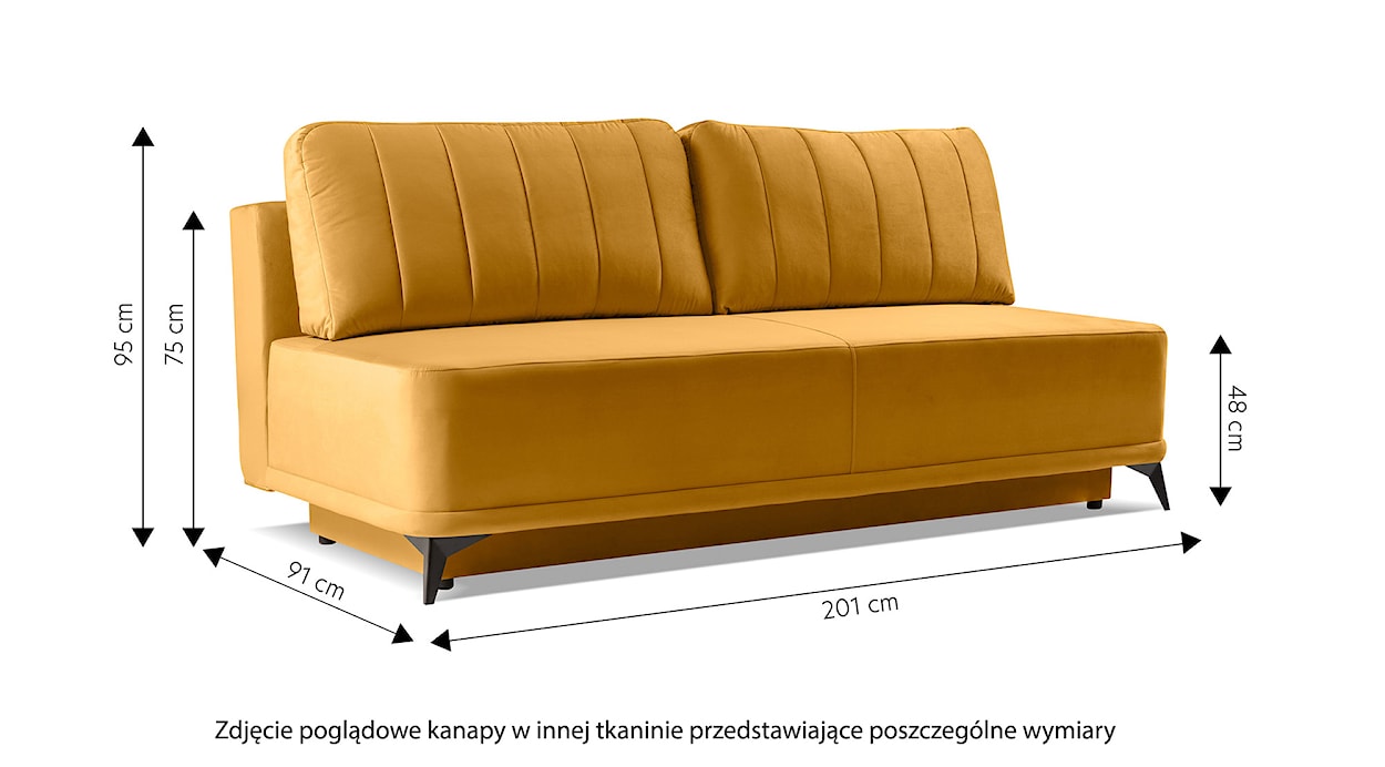 Kanapa rozkładana trzyosobowa Somerled z pojemnikiem szarobeżowa  - zdjęcie 8