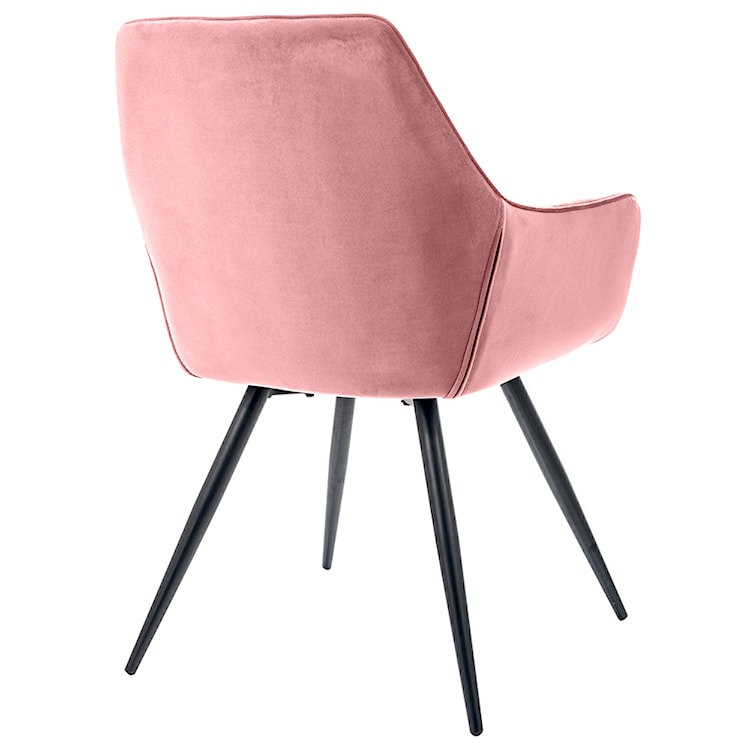 Krzesło tapicerowane Brisheapp różowe  - zdjęcie 2