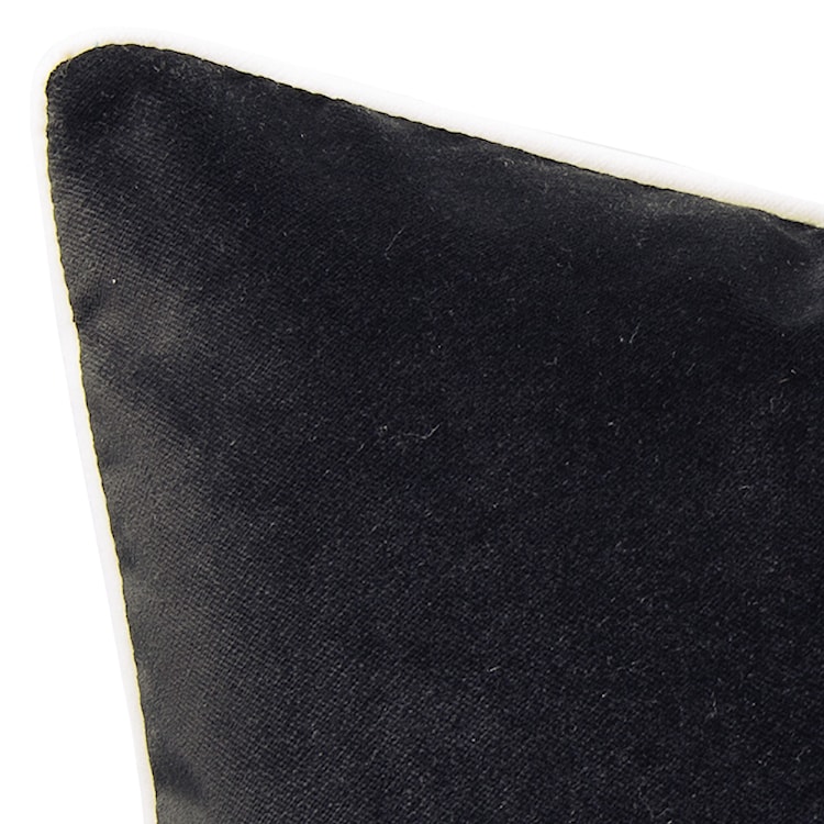 Poduszka dekoracyjna Myrrhis w tkaninie PET FRIENDLY 45x45 cm czarna bez kedry  - zdjęcie 2