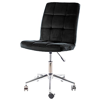 Fotel biurowy Leonero obrotowy czarny velvet