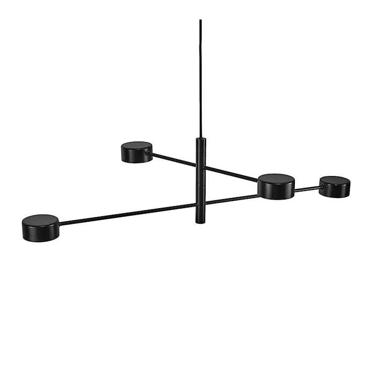 Lampa wisząca Clyde x4 czarna 89,6 cm  - zdjęcie 3