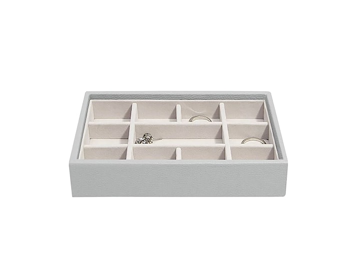 Szkatułka na biżuterię Pebble Mini Trinket Layer jasnoszara