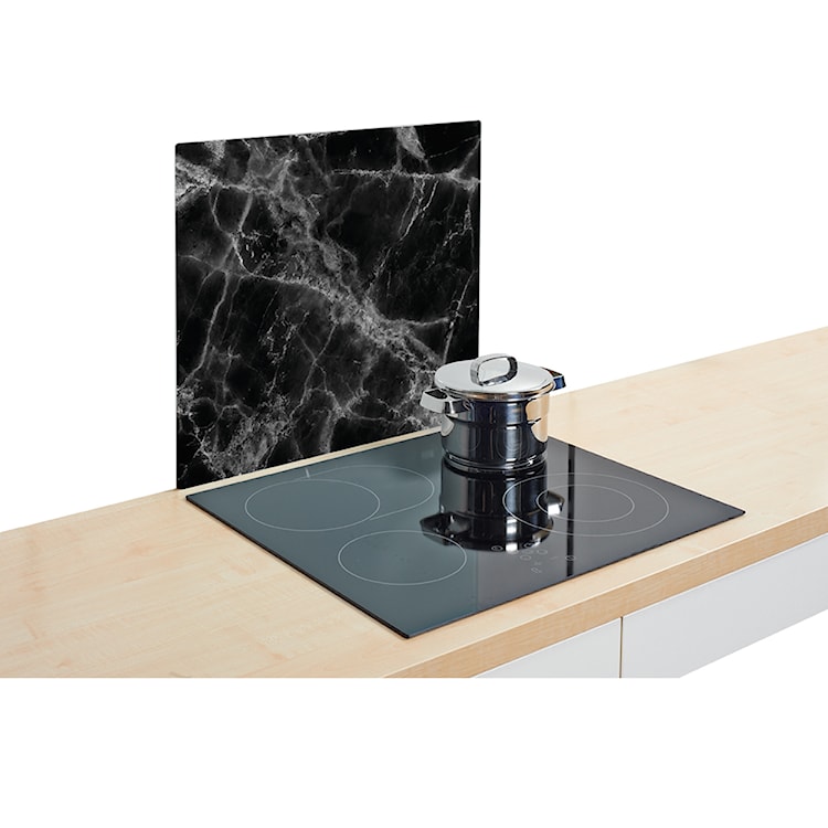 Deska do krojenia Stonne ze szkła czarny marmur  - zdjęcie 3