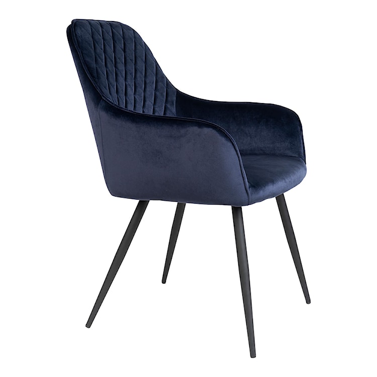 Krzesło tapicerowane Rozates niebieskie  - zdjęcie 6