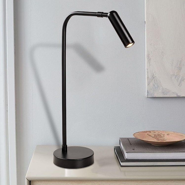 Lampa stołowa Milibeliso minimalistyczna czarna  - zdjęcie 3