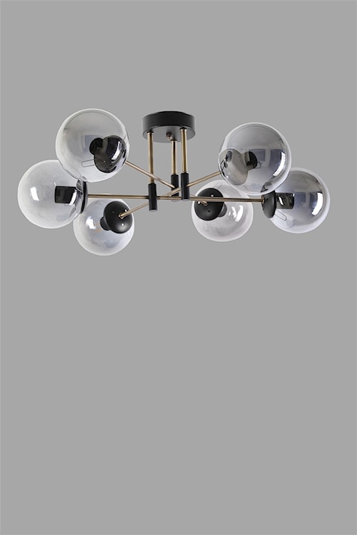 Lampa sufitowa Terrecta x6 czarna  - zdjęcie 3