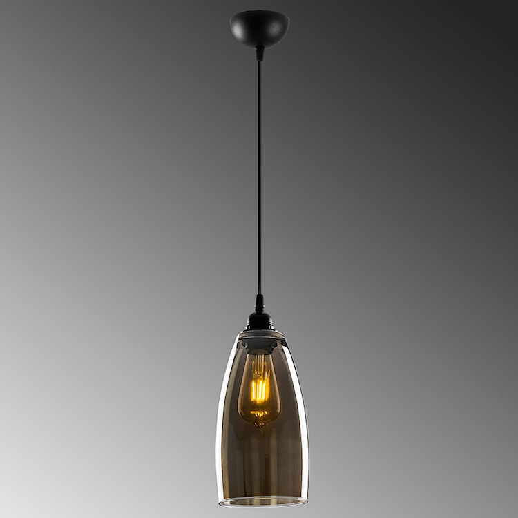 Lampa sufitowa Communis średnica 13 cm ciemne szkło  - zdjęcie 4