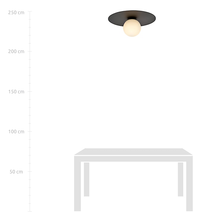 Lampa sufitowa Sorium czarno-biała  - zdjęcie 6