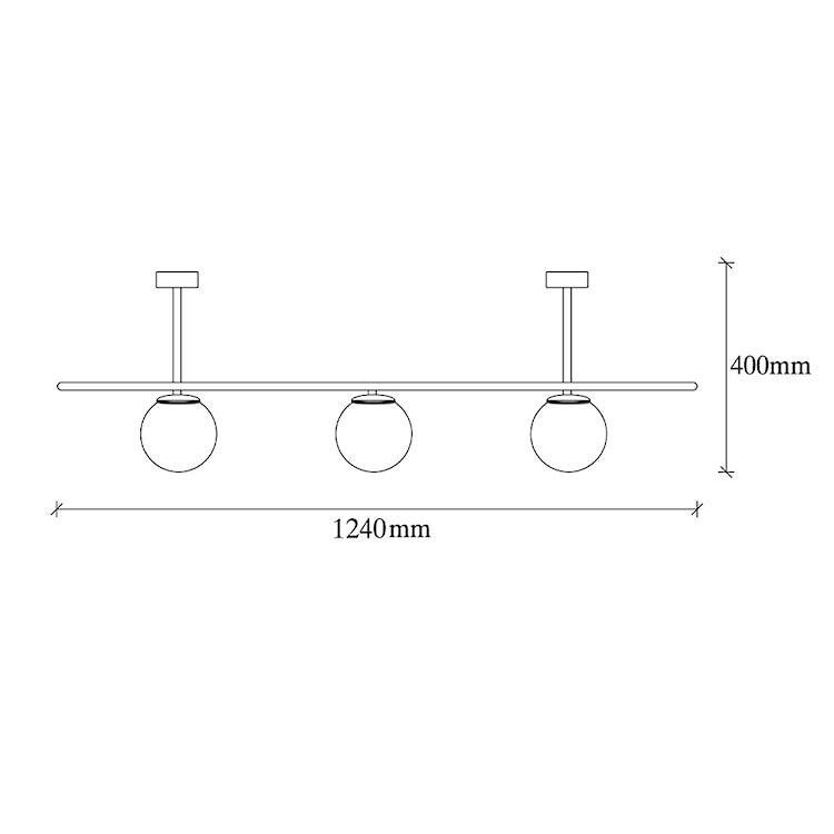 Lampa sufitowa Flawls x4 czarna  - zdjęcie 5