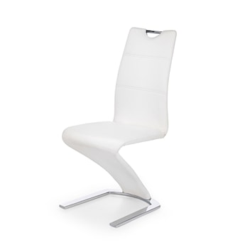 Krzesło tapicerowane Prang białe