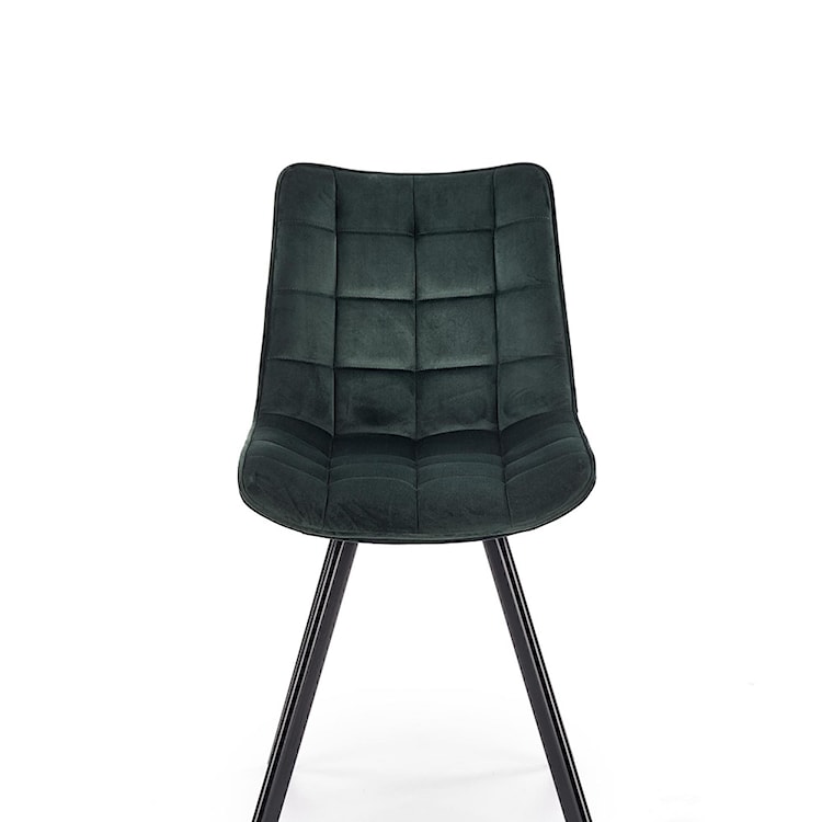 Krzesło tapicerowane Derisa ciemnozielone  - zdjęcie 9
