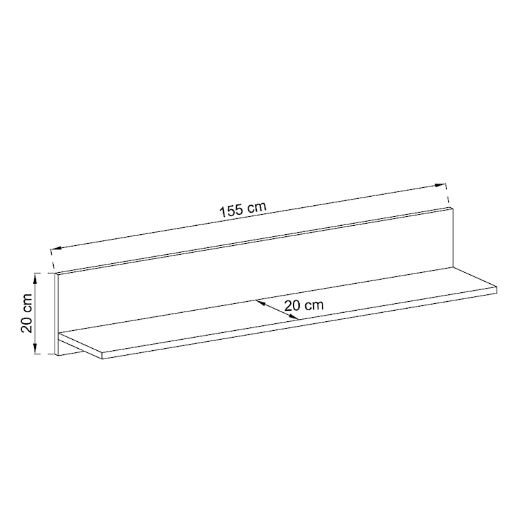 Szafka RTV Masibor 155 cm z półką dąb riviera  - zdjęcie 12