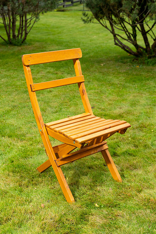 Zestaw dwóch krzeseł Launters z drewna sosnowego miodowe  - zdjęcie 2