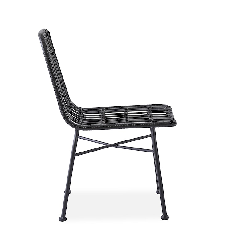 Krzesło z tworzywa sztucznego Farryn popielate  - zdjęcie 3