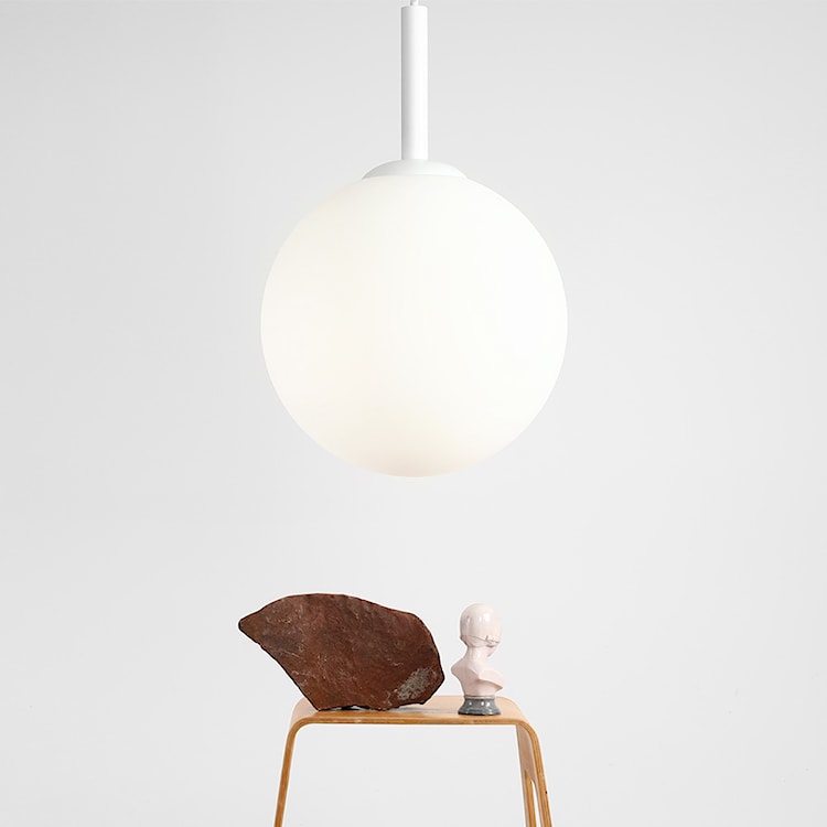 Lampa wisząca Mauric x3 średnica 50 cm biała  - zdjęcie 3