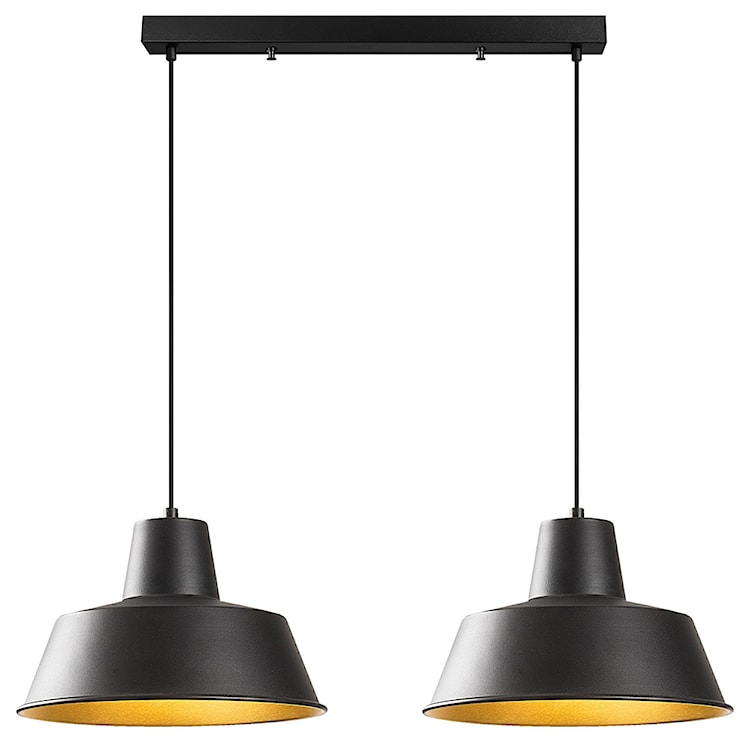 Lampa sufitowa Ardulace x2 62 cm czarna/złota  - zdjęcie 2