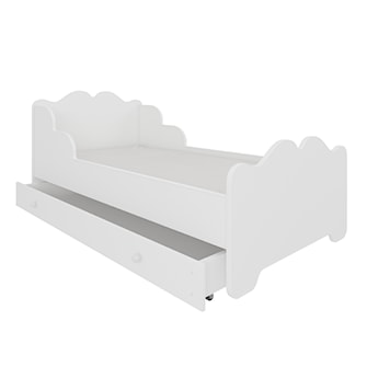 Łóżko dziecięce Mermi 160x80 cm białe z szufladą