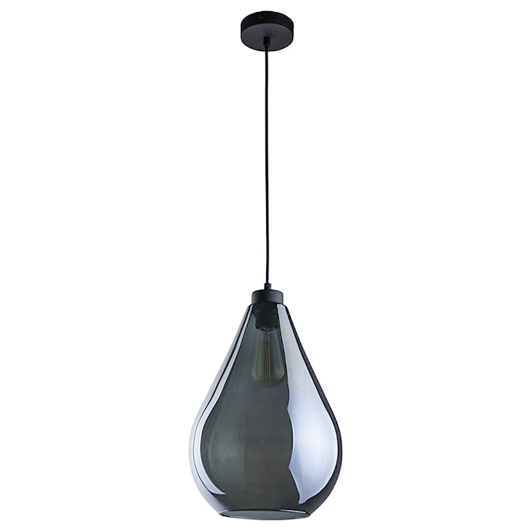 Lampa wisząca Ferto 180 cm szklana czarna 