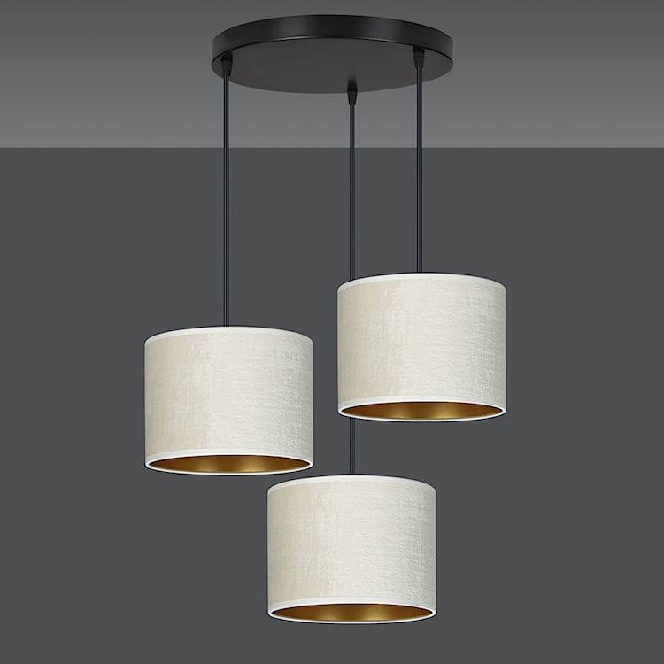 Lampa wisząca Hellid x3 asymetryczna średnica 50 cm biała  - zdjęcie 4