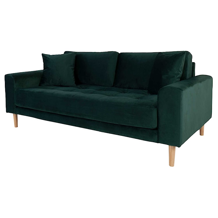 Sofa Dagmarri 180 cm zielony welur 