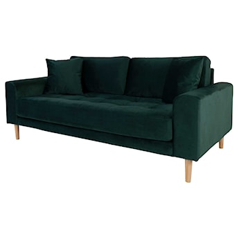Sofa Dagmarri 180 cm zielony welur