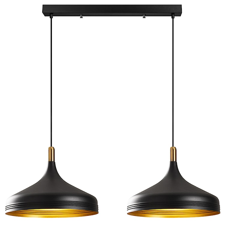 Lampa sufitowa Ardulace x2 68 cm czarna/złota  - zdjęcie 2