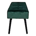 Ławka tapicerowana Belicer 100x35 cm zielony velvet  - zdjęcie 2