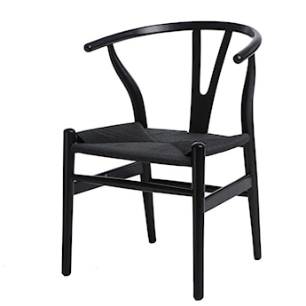 Krzesło Wicker czarne
