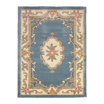 Dywan wełniany Aubusson niebieski Prostokątny/150x240