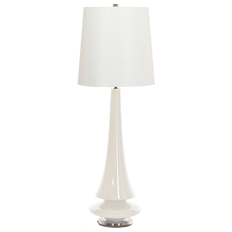 Lampa stołowa Sapine z porcelany biała  - zdjęcie 2