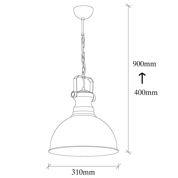 Lampa wisząca Ardulace metalowa czarna  - zdjęcie 4