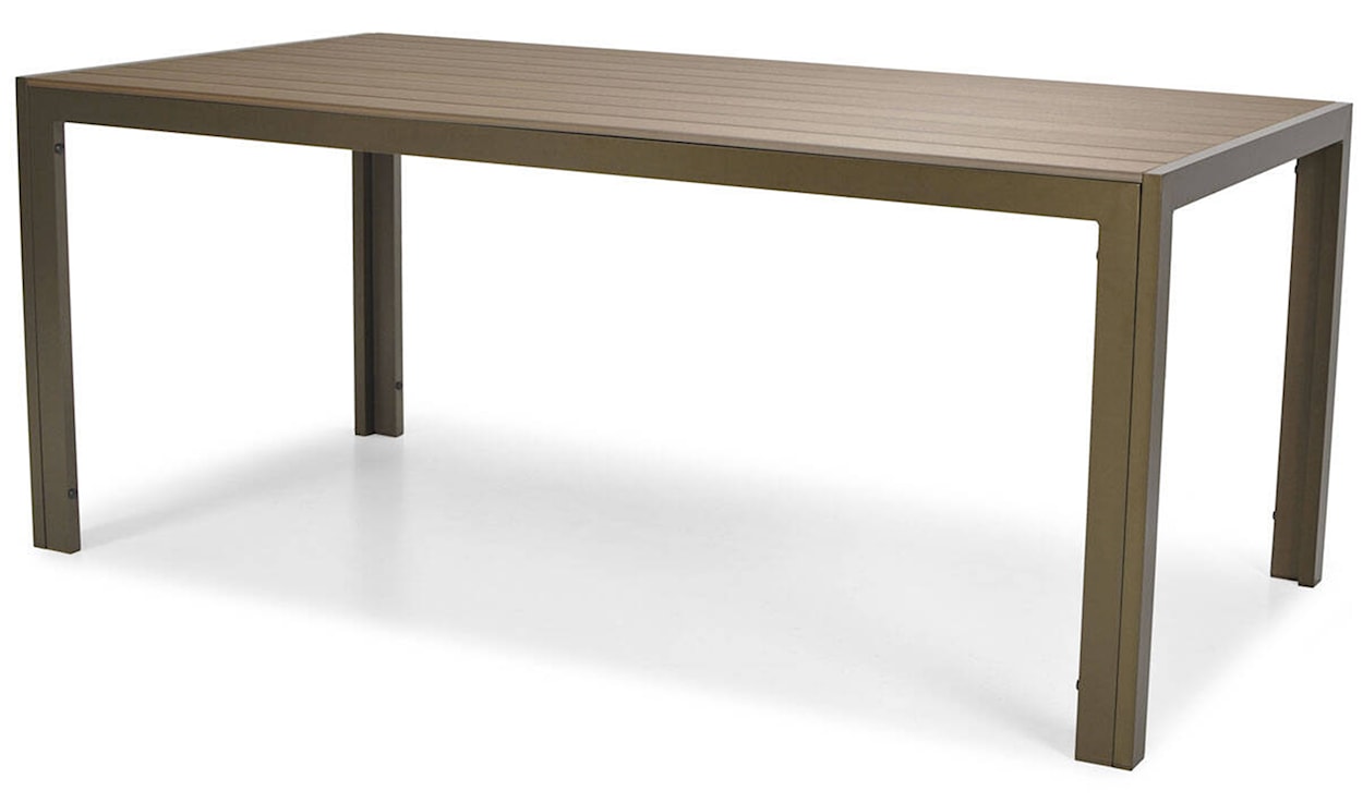 Zestaw mebli ogrodowych Ableand ze stołem obiadowym i krzesłami ośmioosobowy brązowy  - zdjęcie 4