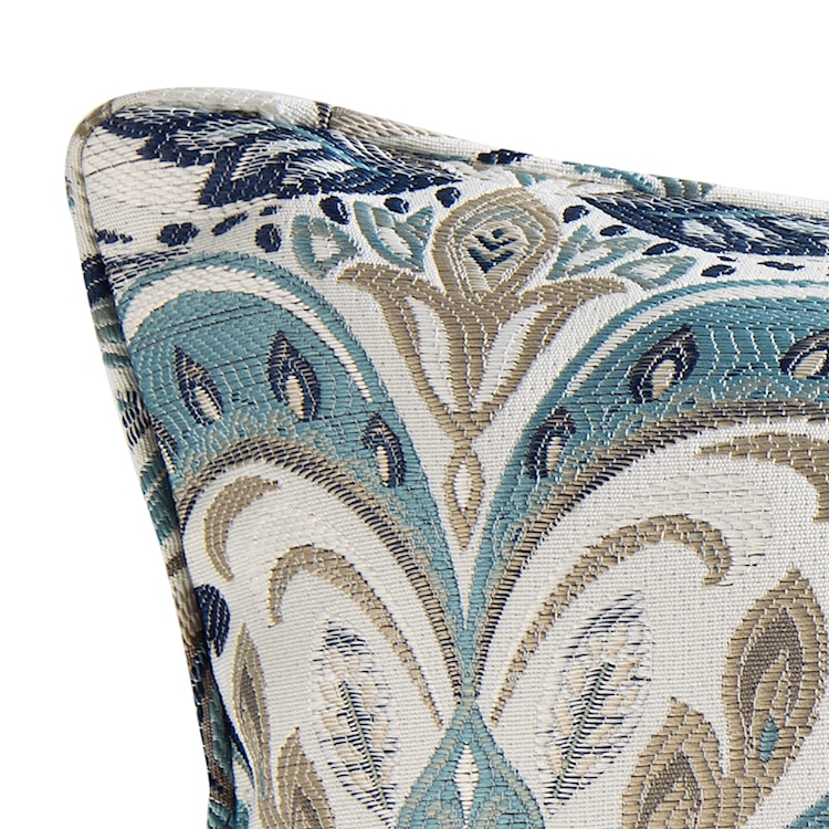 Poduszka dekoracyjna Firins 30x50 cm niebieska z wzorem  - zdjęcie 3