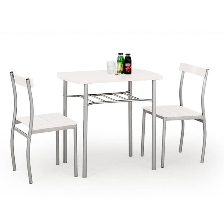 Stół z krzesłami Parra biały  - zdjęcie 5