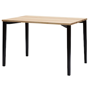 Stół do jadalni Triventi 120x80 cm czarne kwadratowe nogi