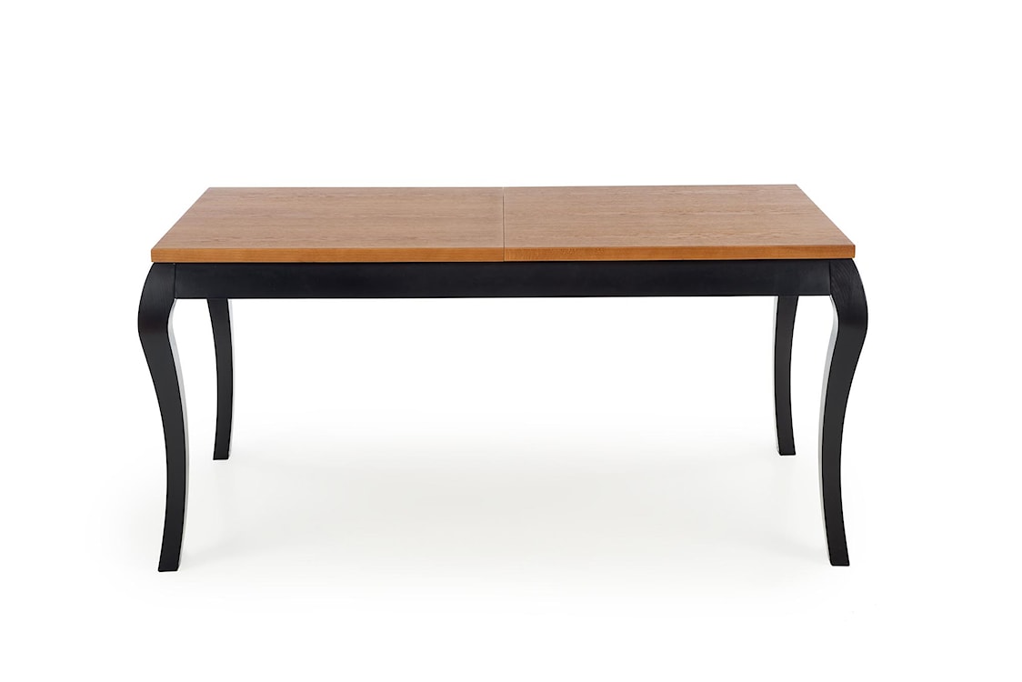 Stół rozkładany Mossibi 160-200x80 cm ciemny dąb/czarny  - zdjęcie 12
